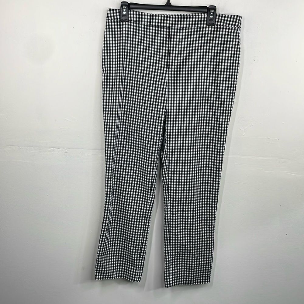 Lauren Ralph Lauren pants Black white Check Gingham print Size 10